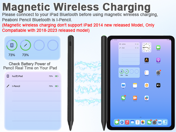 pencil 2nd generation magnetic wireless charging