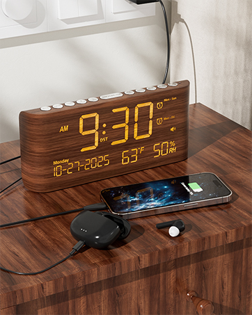 alarm clock with battery backup