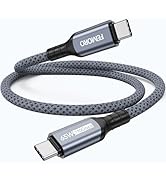 USB C to USB C Data Cable 1.5ft Short, 10Gbps USB 3.2 Gen 2 High Speed Data Transfer & 65W Chargi...