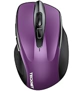 TECKNET Wireless Mouse (2.4G &amp; BT5.0/3.0) Silent Mouse 4800 DPI Computer Mouse 8 Buttons Bluetoot...