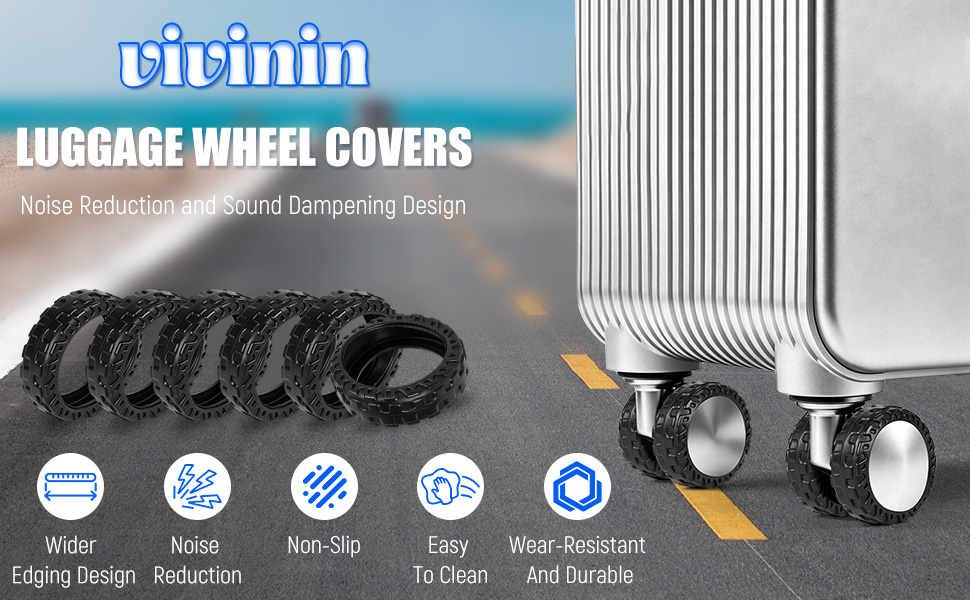 vivinin 16 PCS Luggage Wheel Covers