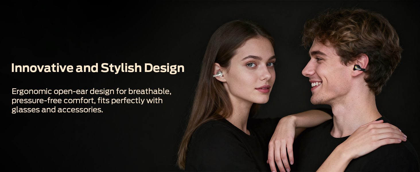 Clip-On Earbuds Comfort and Stylish Open-Ear Design