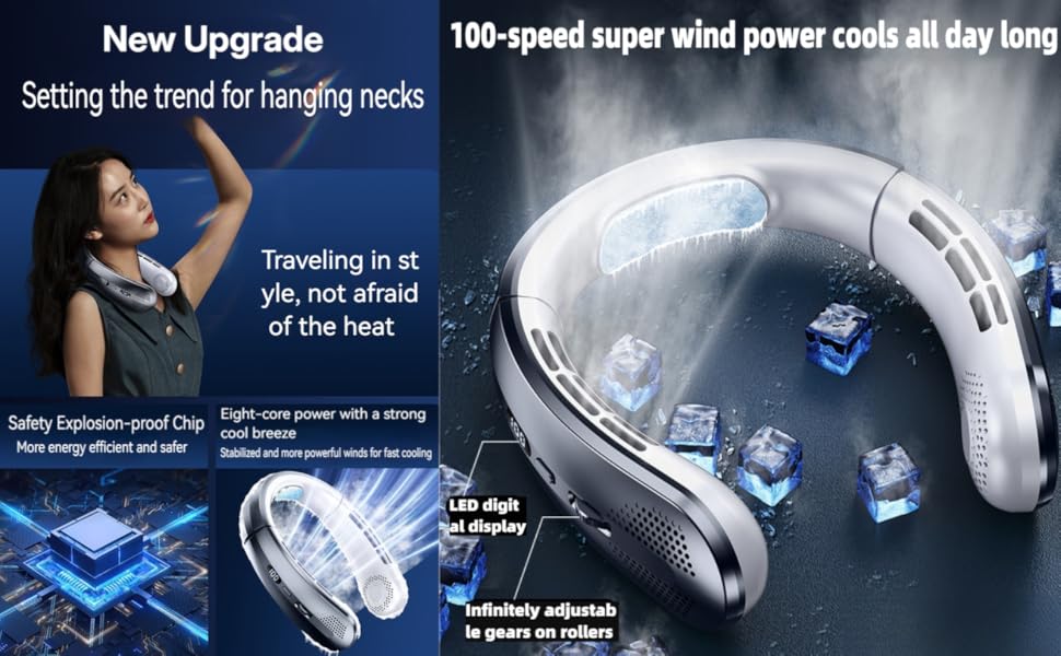 portable fan / neck fan