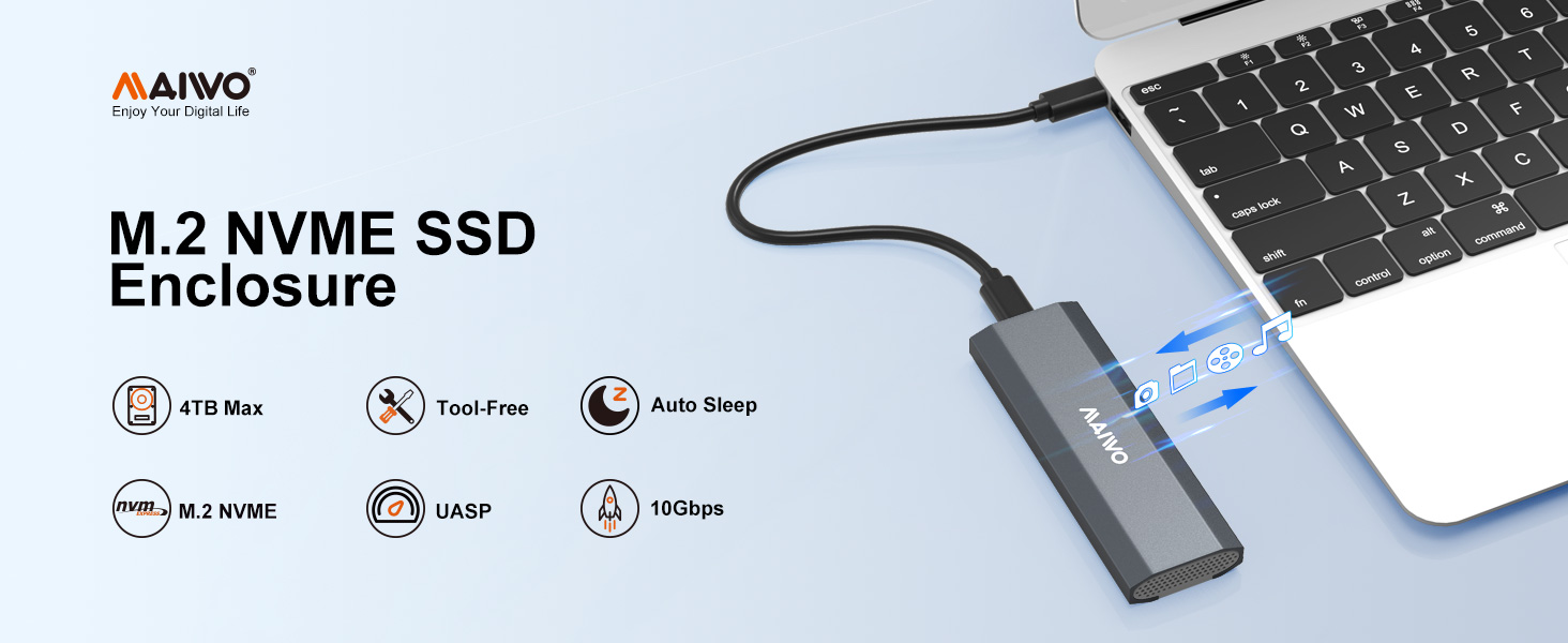 usb-c M.2 NVME SSD Enclosure