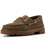 Sperry Men's Authentic Original Lug Boat Shoe, Nubuck Olive, 7