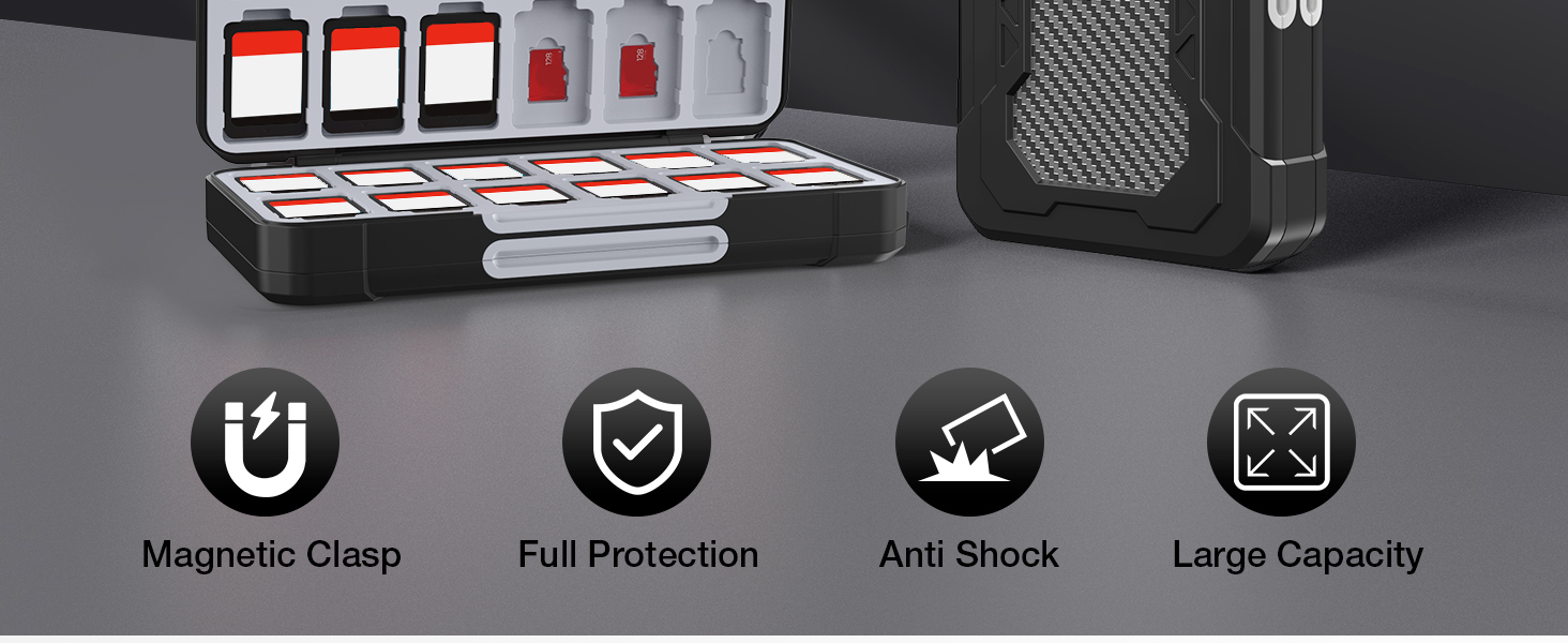 Game card case feature