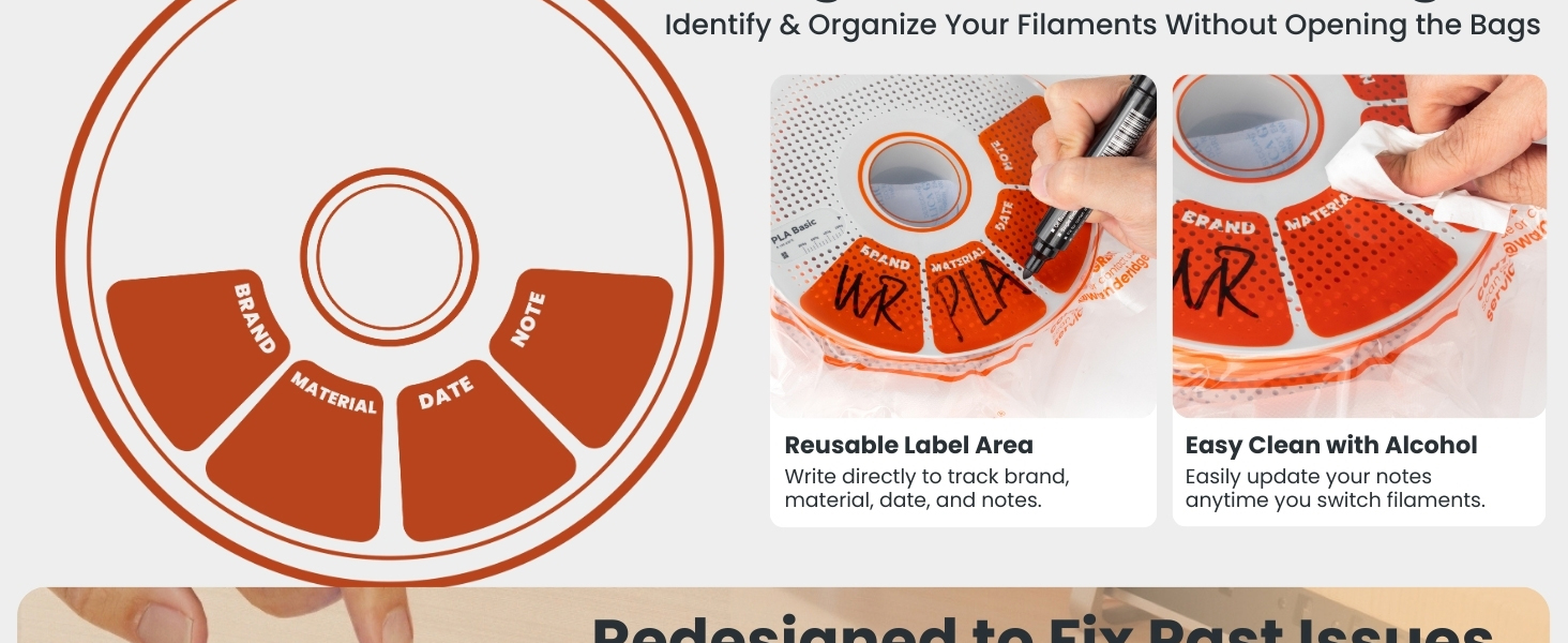 3d filament vacuum storage bags