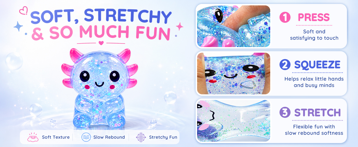 Axolotl Squishy Stress Ball