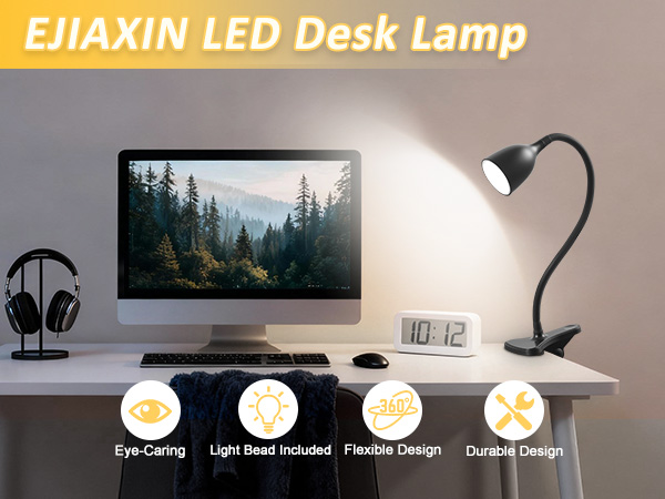 black desk lamp