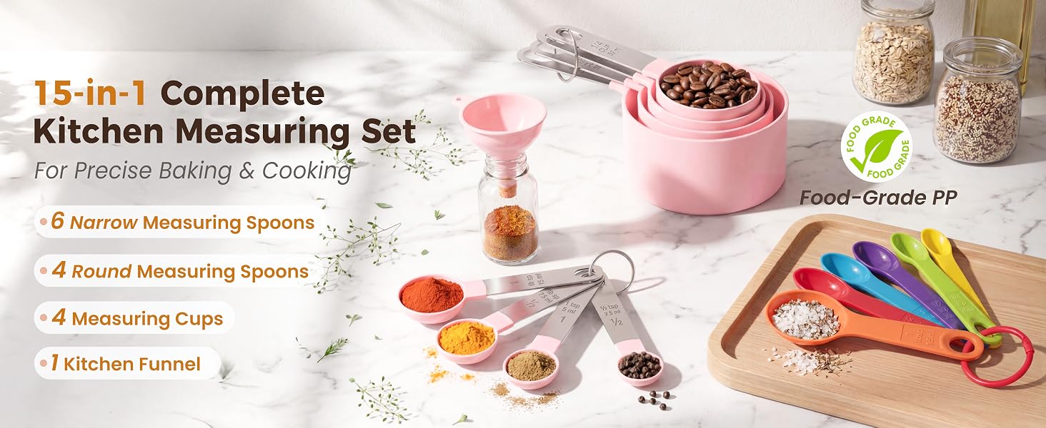 Measuring Cups and Spoons Set