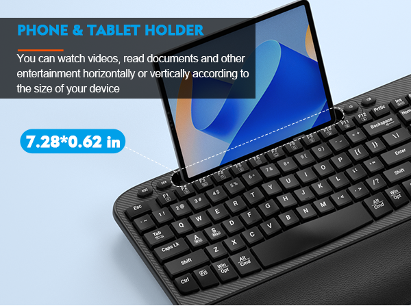 ergonomic wireless keyboard