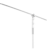 YUOCU 50 inch/128cm Extension Crossbar Boom Arm, Stainless Steel Holding Grip Arm with 1/4" &amp; 3/8...