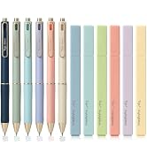 Taja 12 Pack Aesthetic Highlighters and Gel Pens Set, 6 No-Bleed Pastel Highlighters and 6 multic...