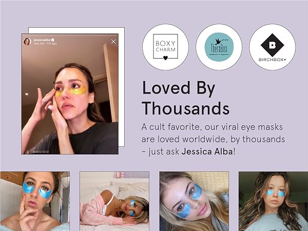 Loved by thousands worldwide, our under eye patches for puffy eyes are a social media cult-favorite