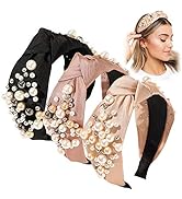 Ivyu Headbands for Women Head Bands - Knotted Pearl Headband Diademas Para Mujer De Moda Hair Acc...
