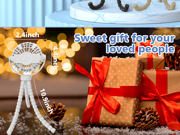 portable mini fan clip on baby stroller for travel personal handheld battery powered rechargeable