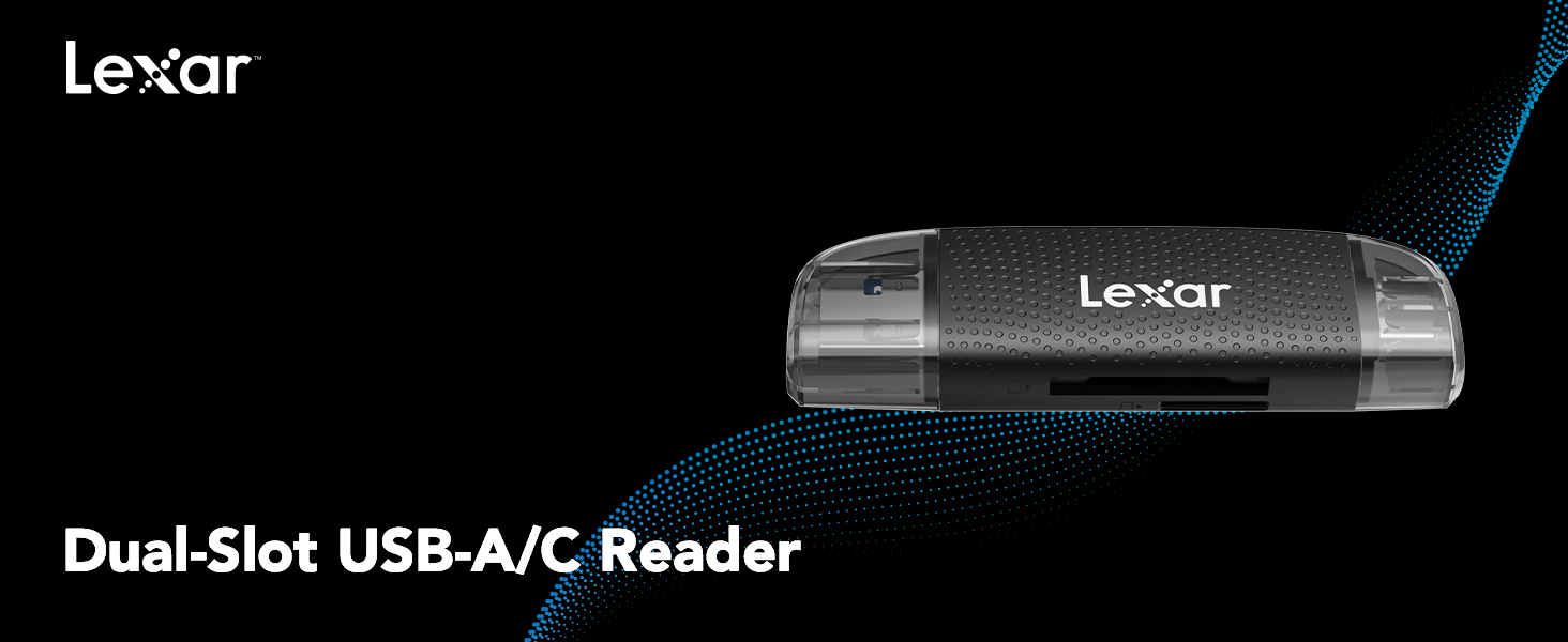Dual-Slot USB-A/C Reader