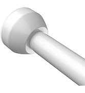 TEECK Shower Curtain Rod, 27-76 inch Adjustable Tension Spring, Shower Curtain Rod Tension, Premi...
