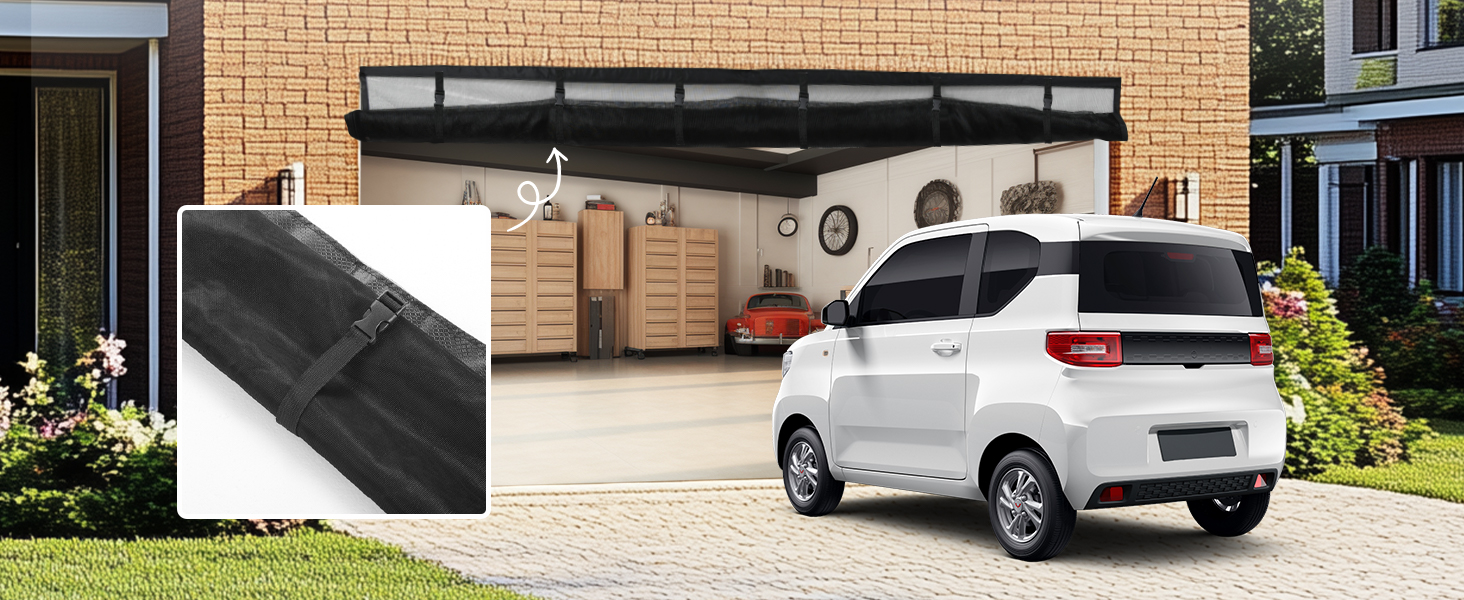garage door screens retractable pull down