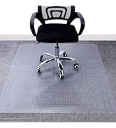AiBOB Chair Mat for Low Pile Carpet Floors, Flat Without Curling, 36 X 48 in, Office Carpeted Flo...