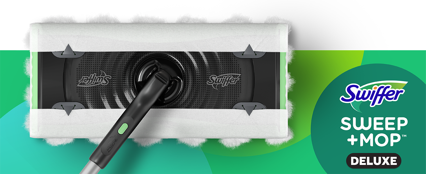 Swiffer Sweep and Mop deluxe collapsible pole easy storage quick clean small 