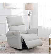 Donext Rocker Recliner Chair, 270 Degree Swivel Nursery Rocking Chair, Small Rocker Recliners for...