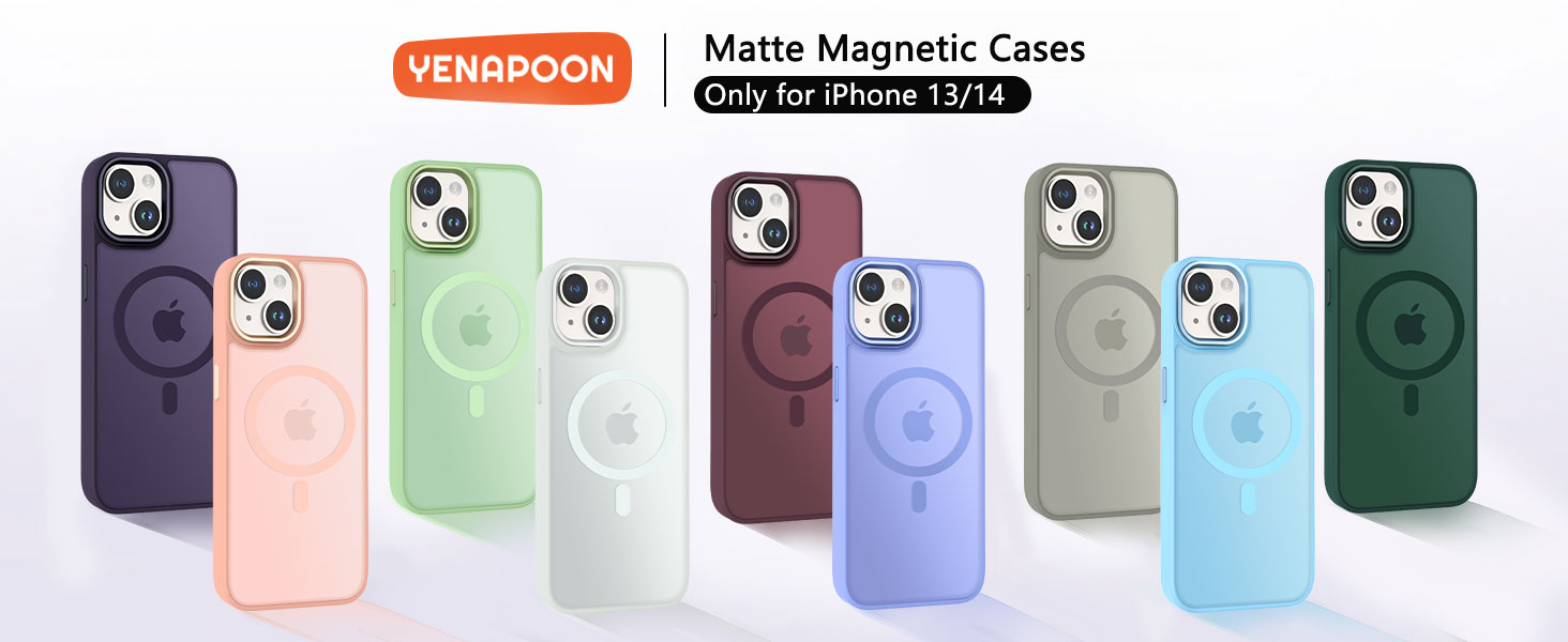 Matte Magnetic Phone Case for iPhone 14/13