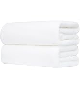 MaopaoBeauty Bath Towel Set Pack of 2, 35 x 70 Inches Large Microfiber Bath Towels, Soft, Absorbe...