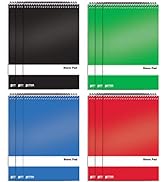 Spiral Steno Pads, 12 Pack, 6 x 9 inches, 80 Sheets, White Paper, Gregg Rule, by Better Office Pr...