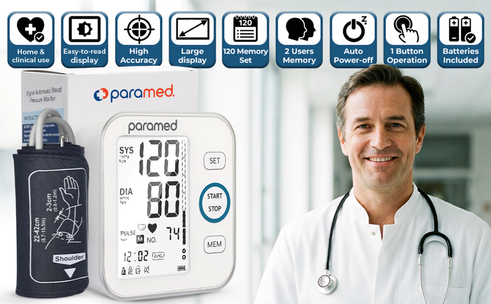 Paramed automatic blood pressure monitor