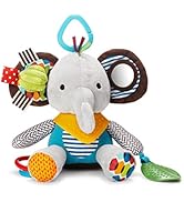Skip Hop Bandana Buddies Baby Activity and Teething Toy with Multi-Sensory Rattle and Textures, E...