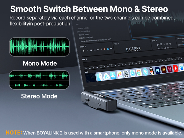 BOYALINK 2 Wireless Lavalier Microphone