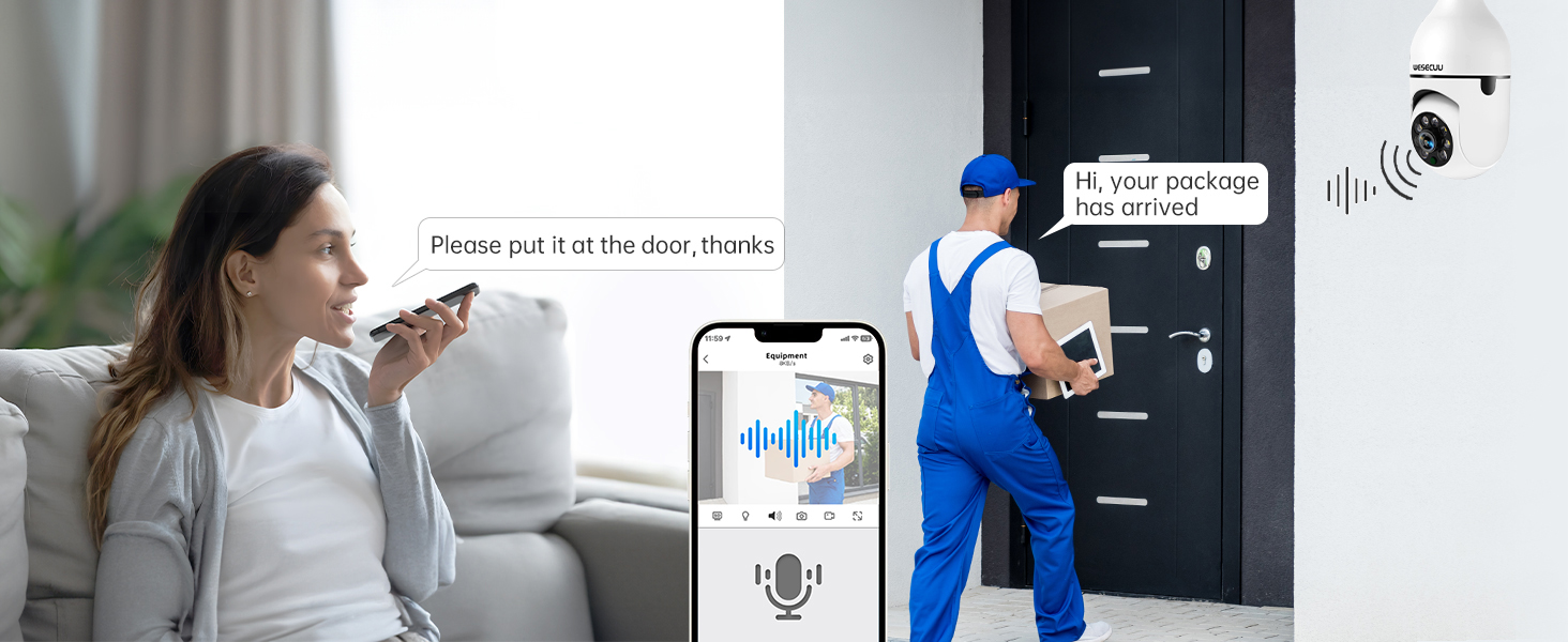 bulb camera 360 degree wifi outdoor