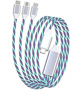 Led USB C Multi Charging Cable Light up 3 in 1 Charging Cable 3A USB C to Multi Charging Cable PD...