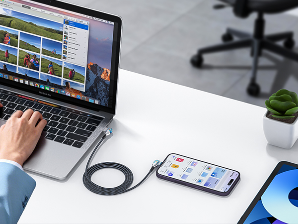 swivel iphone charger cable