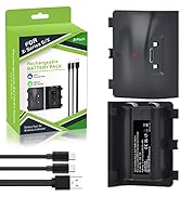 Xbox Series X|S Controller Battery, Pickle Power 2 Pack 1400mAh Rechargeable Battery for Xbox Ser...