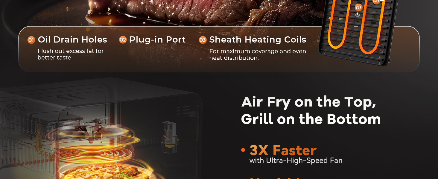 Nuwave Air Fryer Toaster Oven w/Grill