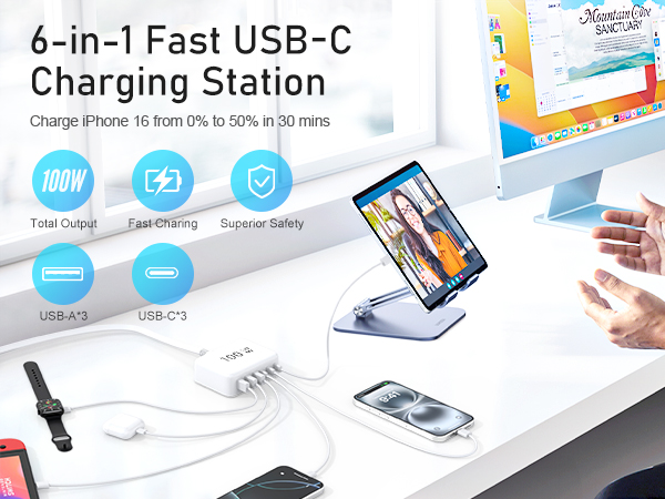 multiport usb charging station