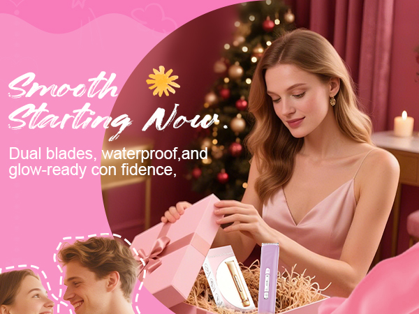 2 in 1 Women&amp;#39;s Electric Shaver, Dual Head Bikini Trimmer,Waterproof