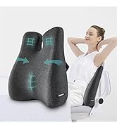 Lumbar Support Pillow for Office Chair Cushion for Back Pain Relief Memory Foam Back Support Offi...