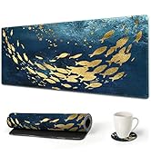 Large Gaming Mouse Pad Van Gogh, ArtSo Extended Stitched Edges Keyboard Mat Desk Mousepad Writing...