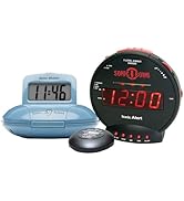 Sonic Bomb Dual Alarm Clock &amp; Travel Alarm Clock – Extra Loud Alarm Clock for Heavy Sleepers 