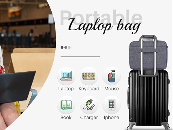 Laptop bag shoulder bag computer case 15.6 17.3 inch
