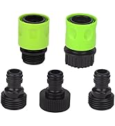 Set of 5 Complete Garden Hose Quick Connect Kit Plastic Hose Tap Adapter Connector