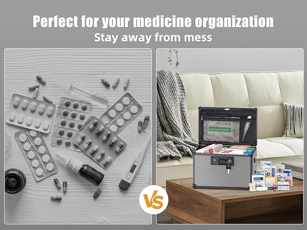 meds box with lock