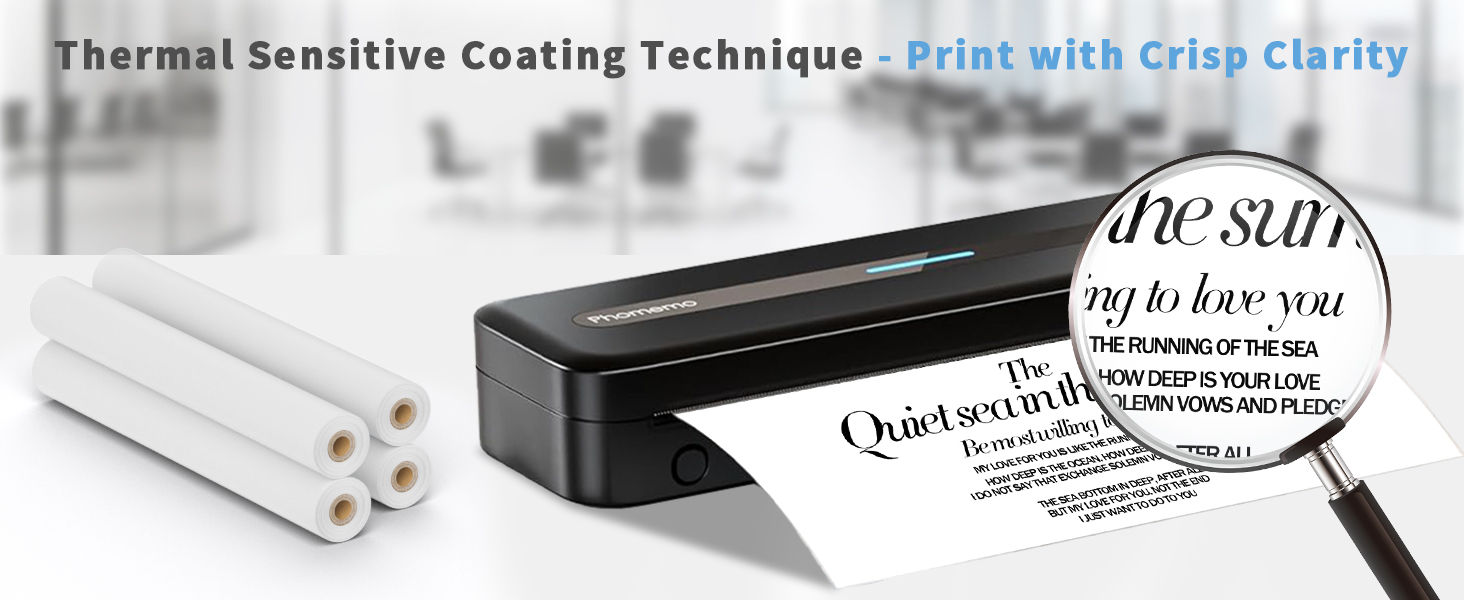 thermal paper for portable thermal printer