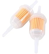 2 Pcs 1/4 x 5/16 Inch Universal Gas Inline Fuel Filter Petrol Diesel Inline Pipe Filter Tube Clea...