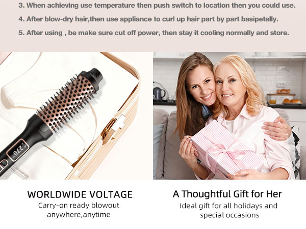 heated round brush