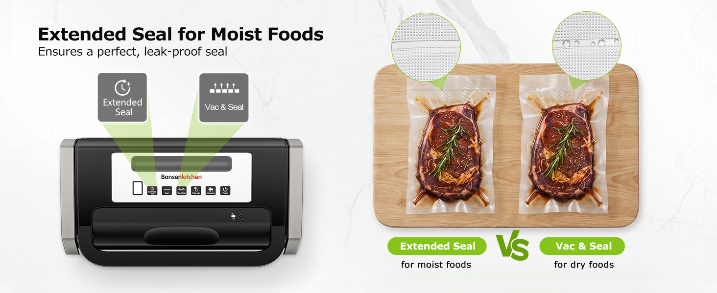 Extended Seal for Moist Foods