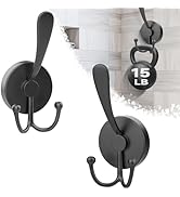 NFAMRZCAR Suction Hooks Heavy Duty, Suction Cup Hooks for Shower Hanging Up to 15LB for Hanging,2...